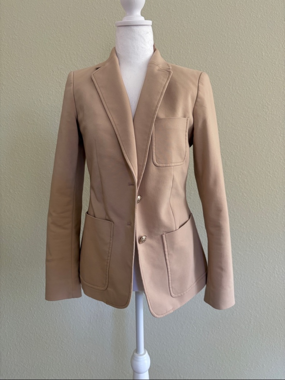 Tommy Hilfiger Tailored Women's Beige Blazer Jacket